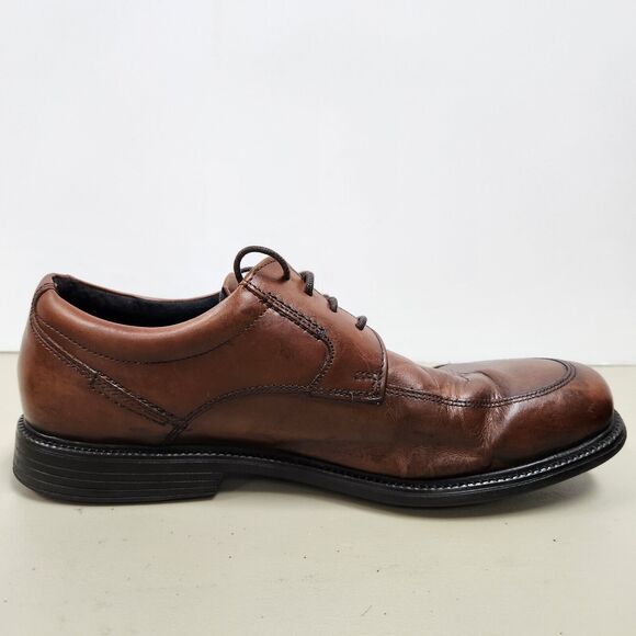 Rockport Mens Charles Road Apron Toe Oxford Shoe Size 9.5 Leather V82592 - Picture 6 of 14
